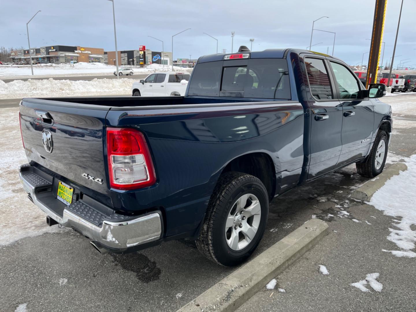 2020 Blue RAM 1500 Big Horn Quad Cab 4WD (1C6SRFBT3LN) with an 5.7L V8 engine, 8A transmission, located at 1960 Industrial Drive, Wasilla, 99654, (907) 274-2277, 61.573475, -149.400146 - Photo#5